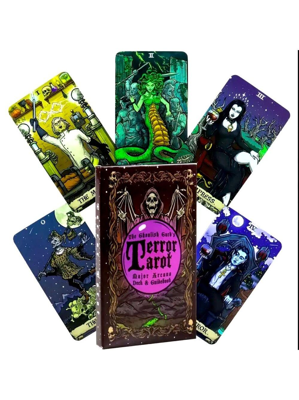 Terror Tarot - The Ghoulish Garb: Dark & Macabre Tarot Deck